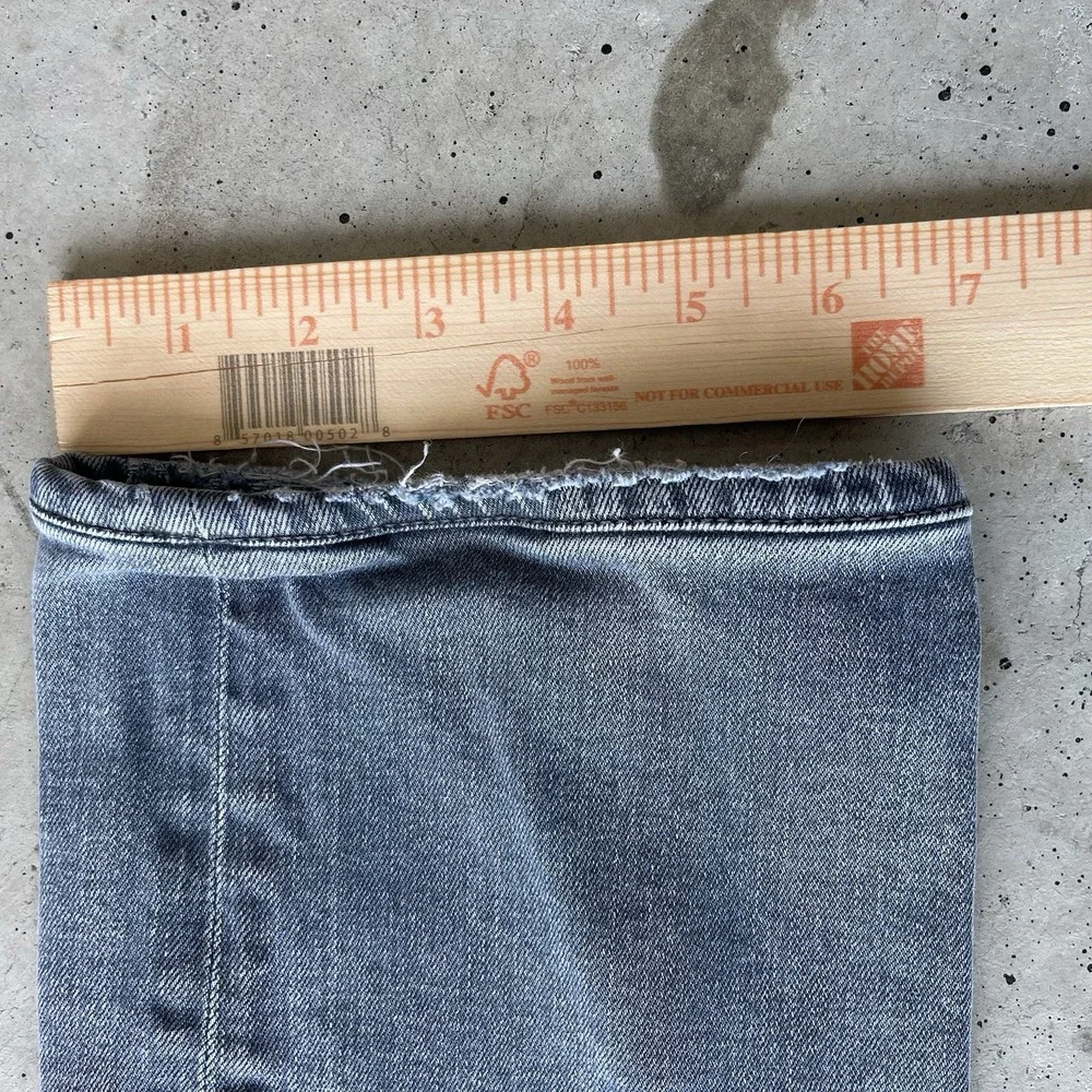 AG Adriano Goldschmied Jeans The Graduate Tailored Leg Mens 32x28 Gray Ripped